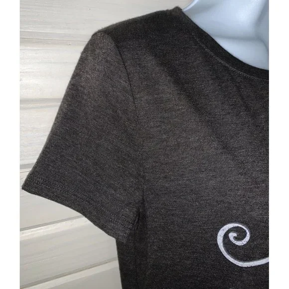 NWT Maurices Sz XS Be Kind Or Be Quiet Graphic Tee Gray Heather S/S - Picture 4 of 10